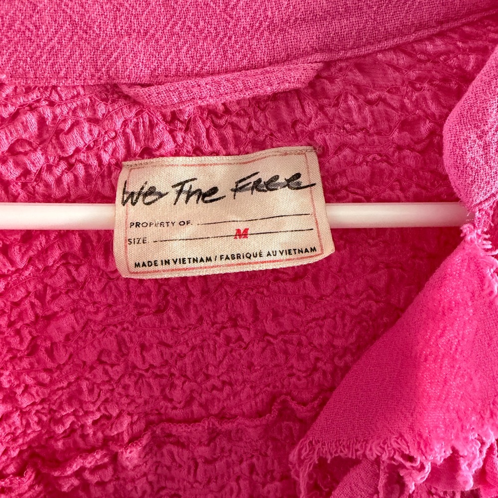 We The Free Fuchsia Textured Cardigan - Picture 2 of 3